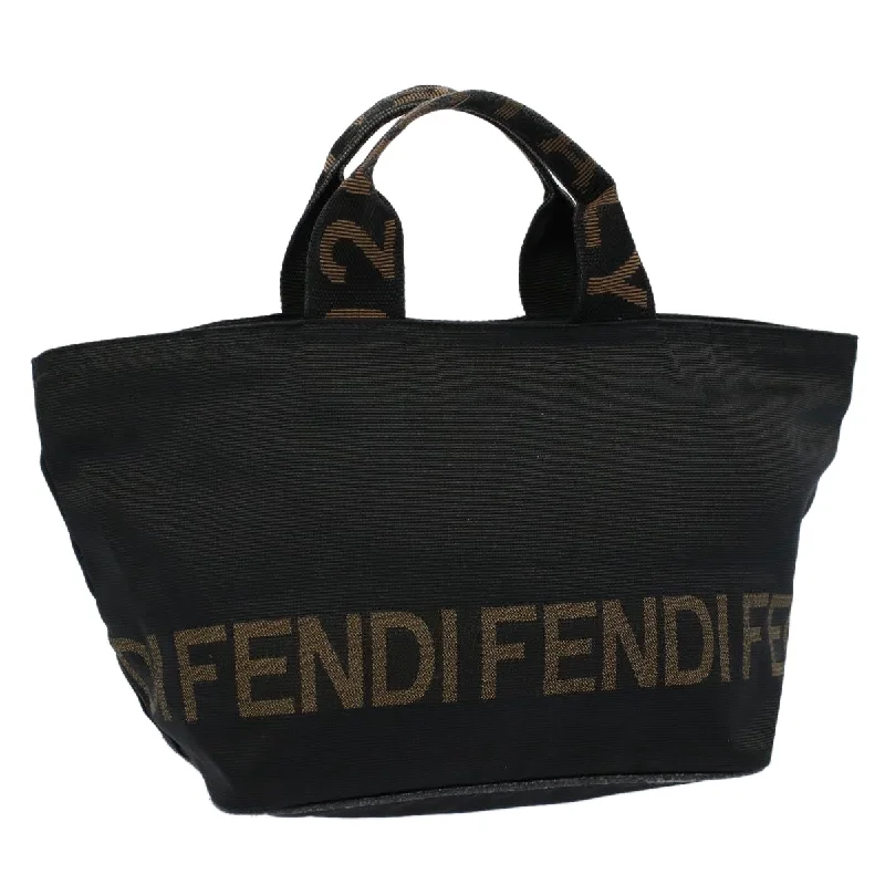 FENDI Tote Bag Canvas Black 2291 26488 088  yb411