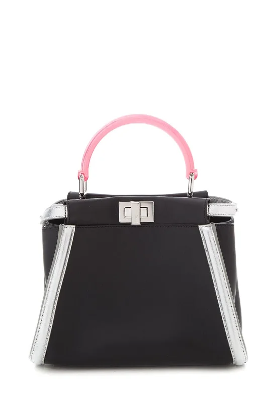 Fendi Black Mini Peekaboo Handbag