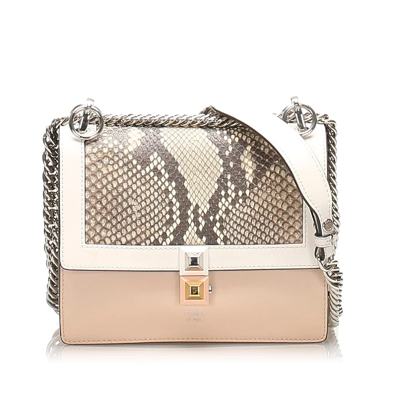 Fendi Kan I Leather Crossbody Bag (SHG-10475)