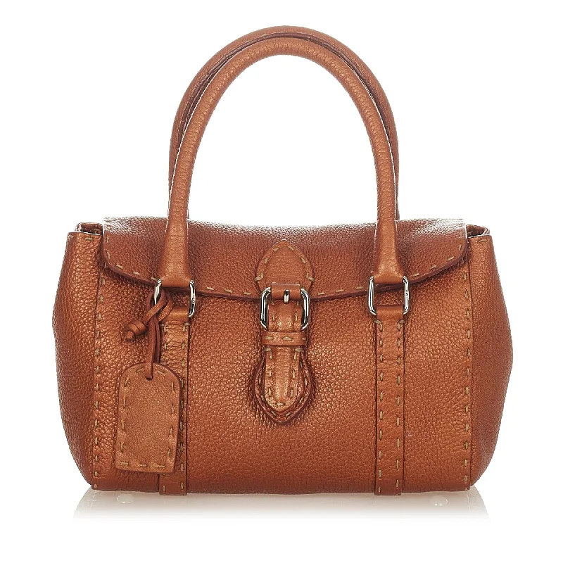 Fendi Selleria Linda Leather Handbag (SHG-26196)