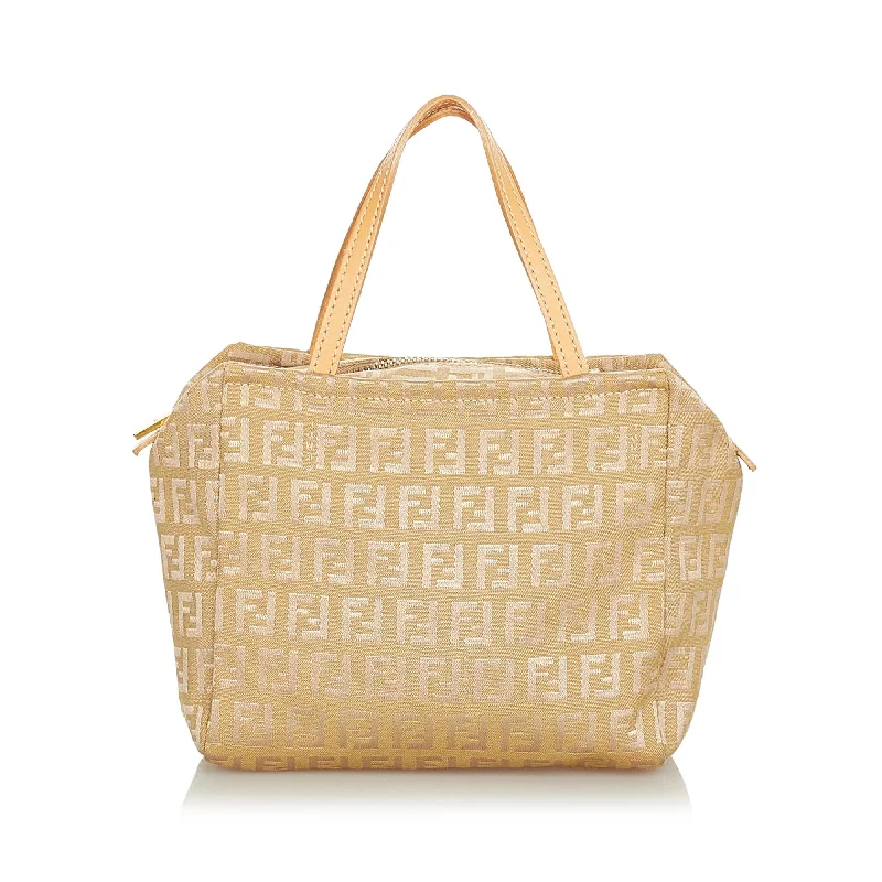 Fendi Zucchino Canvas Handbag (SHG-24517)