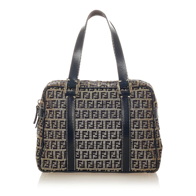 Fendi Zucchino Canvas Handbag (SHG-26622)