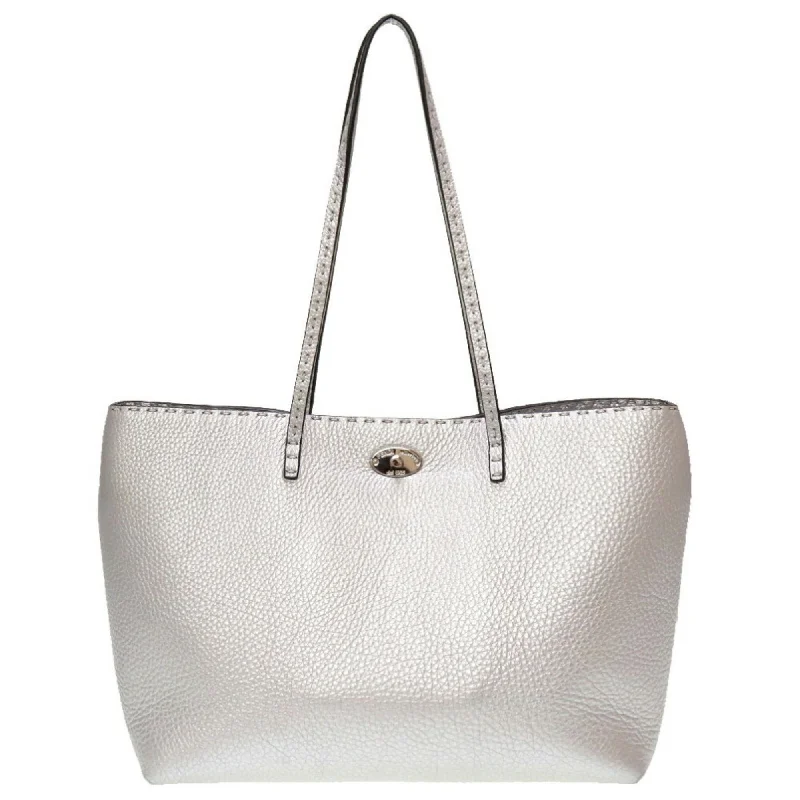 FENDI leather silver 8BH257 tote bag