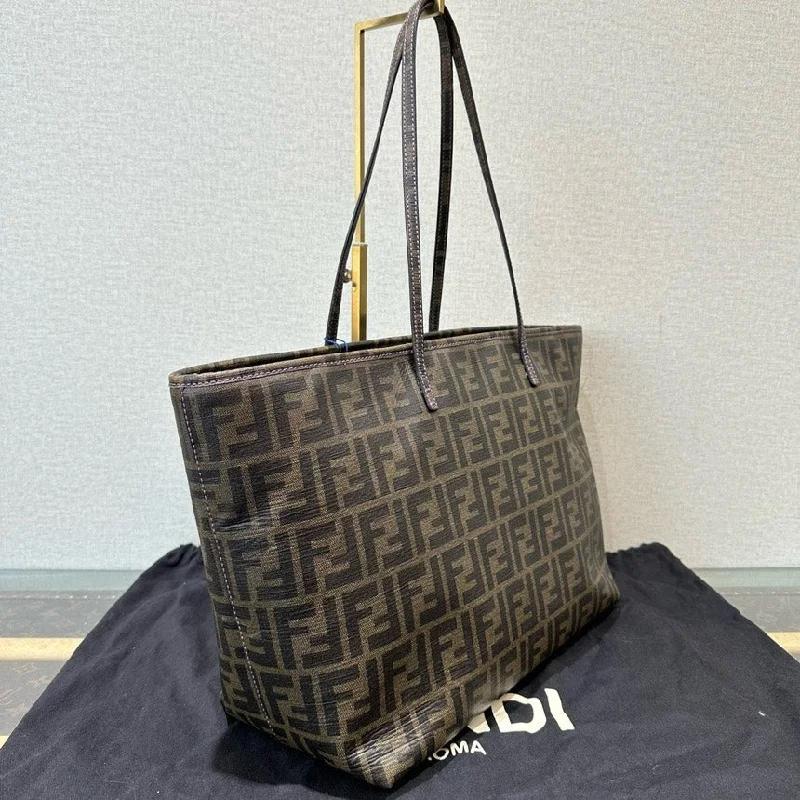 Fendi Zucca Brown Canvas Tote Bag Large