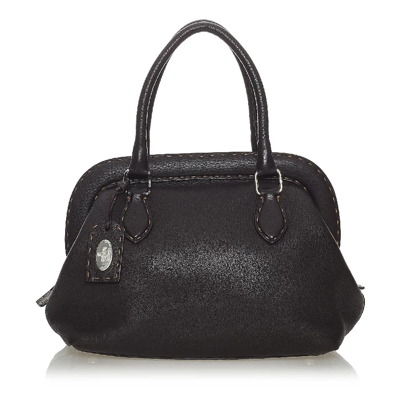 Fendi Selleria Leather Handbag (SHG-28118)