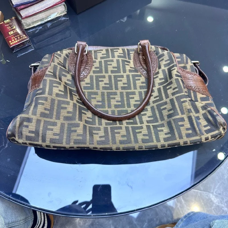 Fendi Vintage Brown Monogram Tote Bag 40cm