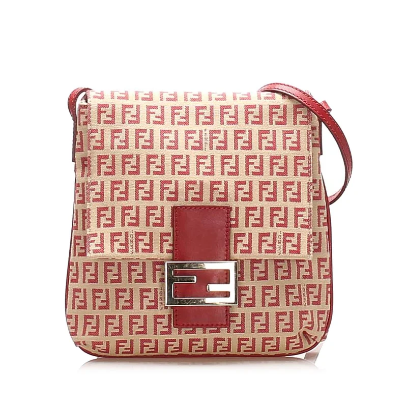 Fendi Zucchino Canvas Crossbody Bag (SHG-15249)