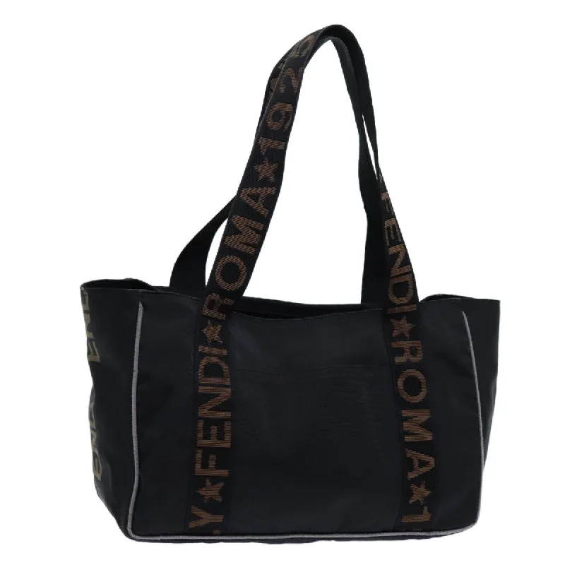 FENDI Tote Bag Nylon Black  bs13571