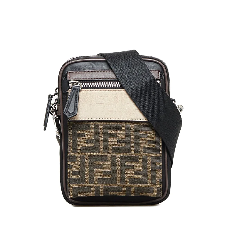 Fendi Crossbody Bag Brown Zucca Canvas