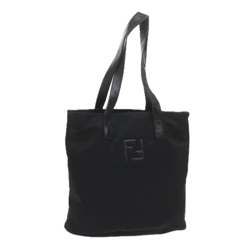 FENDI Tote Bag Nylon Black  ep2354