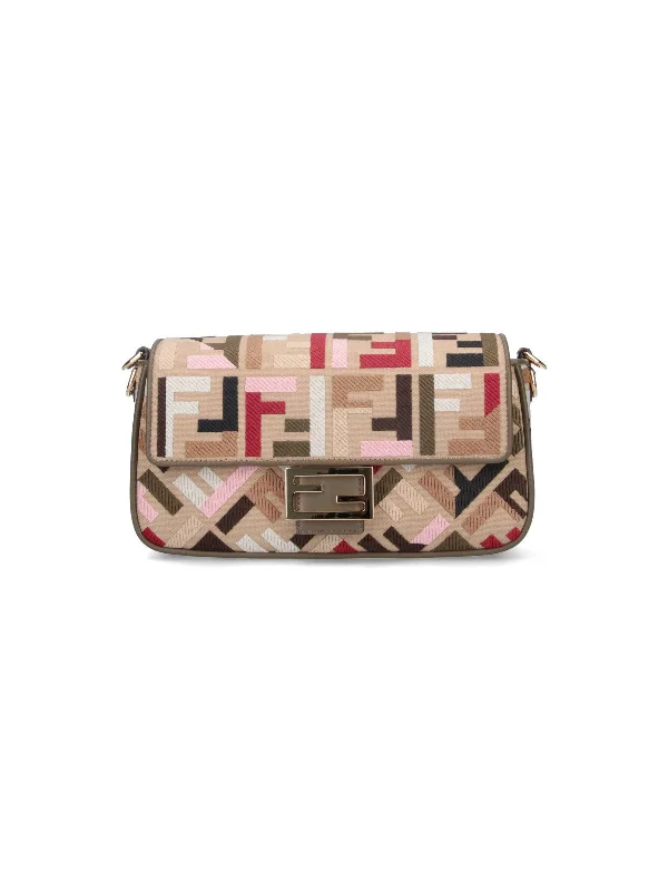 Fendi Women "Baguette" Medium Crossbody Bag