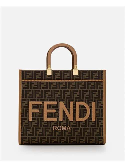 Fendi Women Fendi Sunshine Jacquard Tote Bag