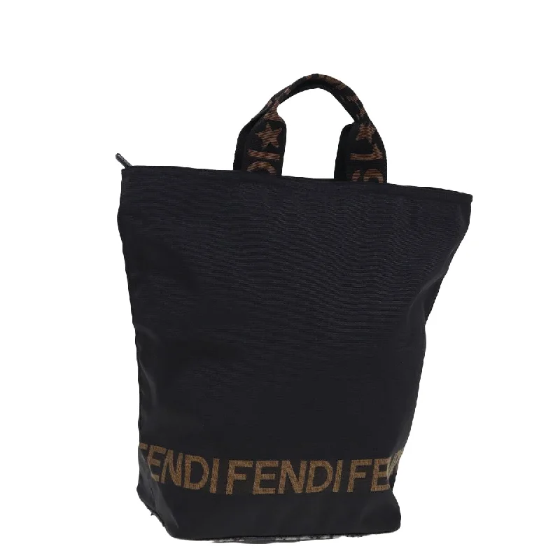 FENDI Tote Bag Canvas Black  ar11998