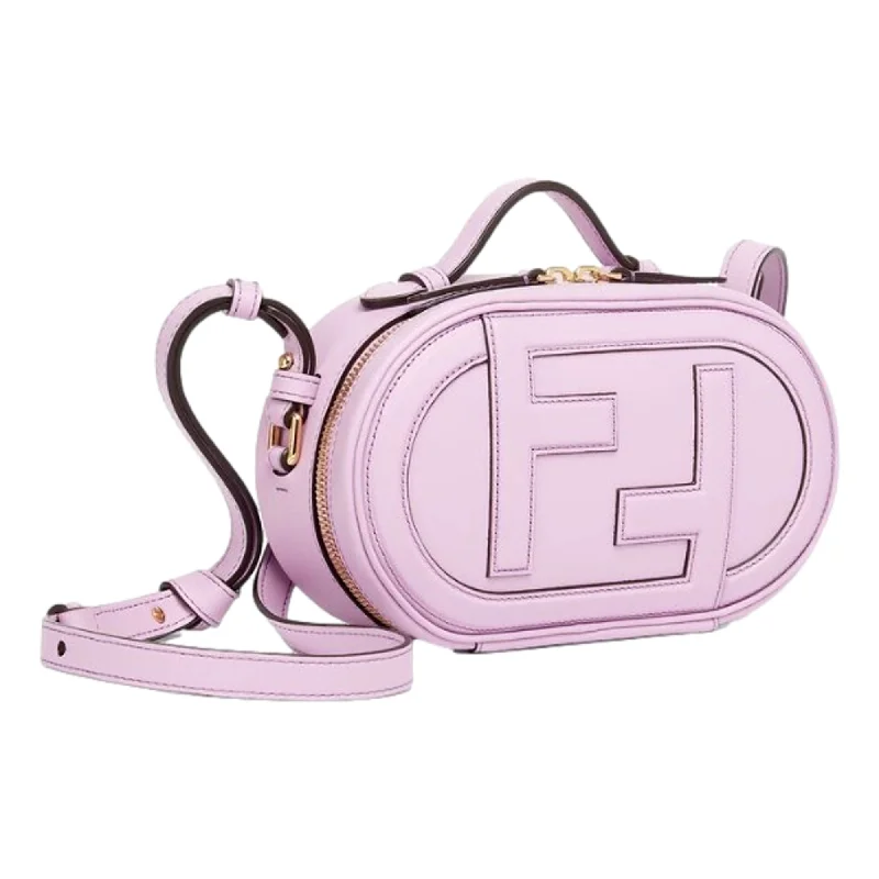 Fendi O'Lock Lilac Leather Mini Crossbody Bag