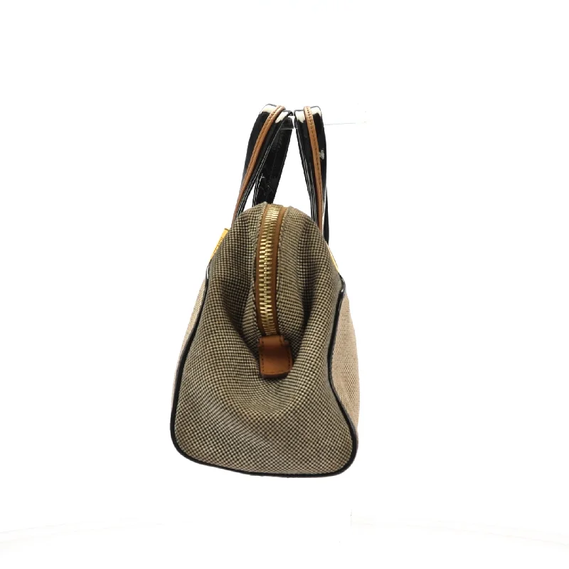 FENDI Chameleon Handbag in Beige Fabric