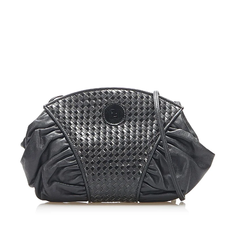 Fendi Woven Leather Crossbody Bag (SHG-16909)