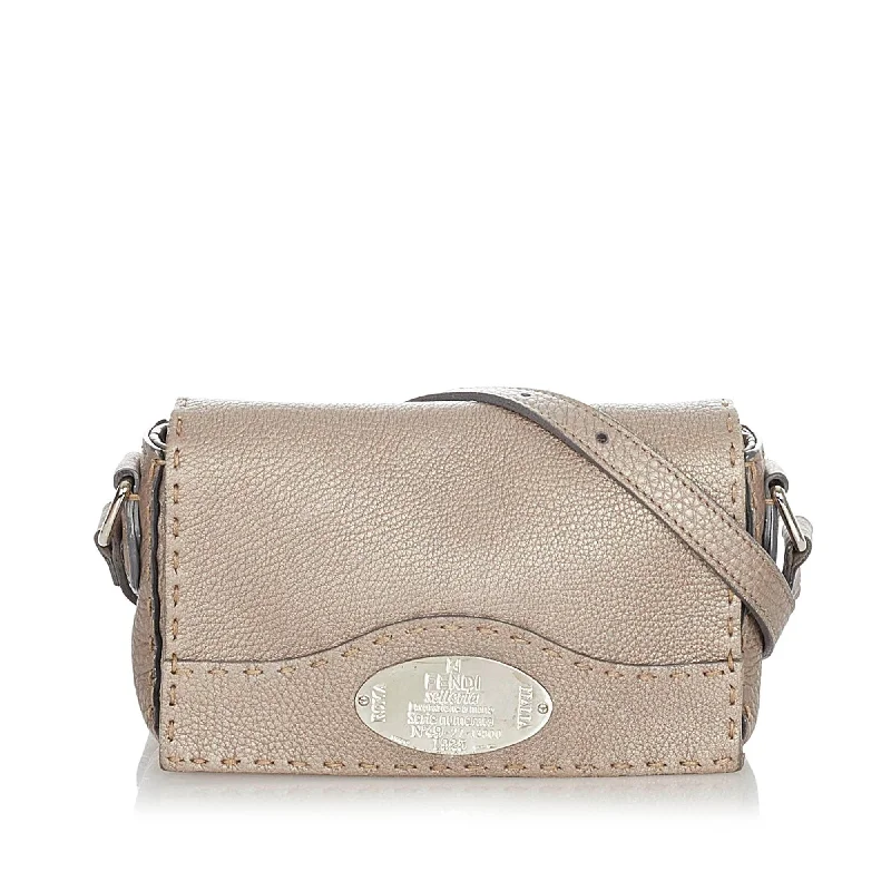 Fendi Selleria Leather Crossbody Bag