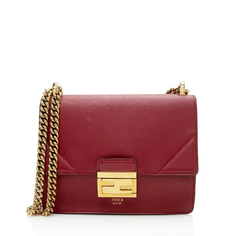 Fendi Leather Kan U Grace Small Crossbody Bag (SHF-12292)