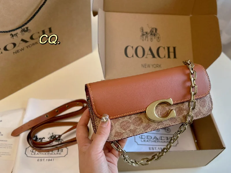 COACH CHAIN BAG FLIP SHOULDER BAG CROSSBODY BAG