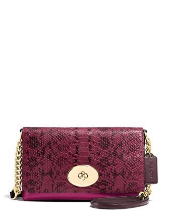 Coach Crosstown Crossbody in Colorblock Exotic Embossed Leather