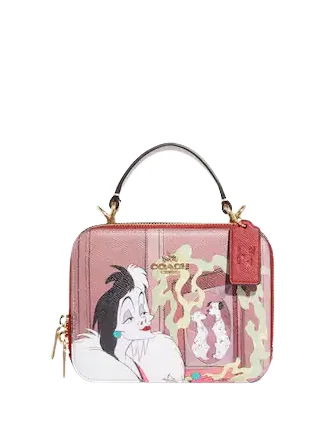 Coach Disney X Coach Box Crossbody With Cruella Motif