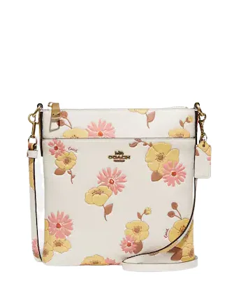 Coach Kitt Messenger Crossbody With Floral Print