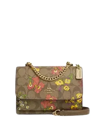 Coach Mini Klare Crossbody In Signature Canvas With Floral Print