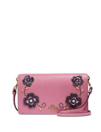 Coach Sequin Detail Foldover Crossbody