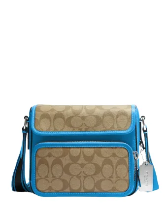 Coach Sullivan Flap Crossbody In Colorblock Signature Canvas