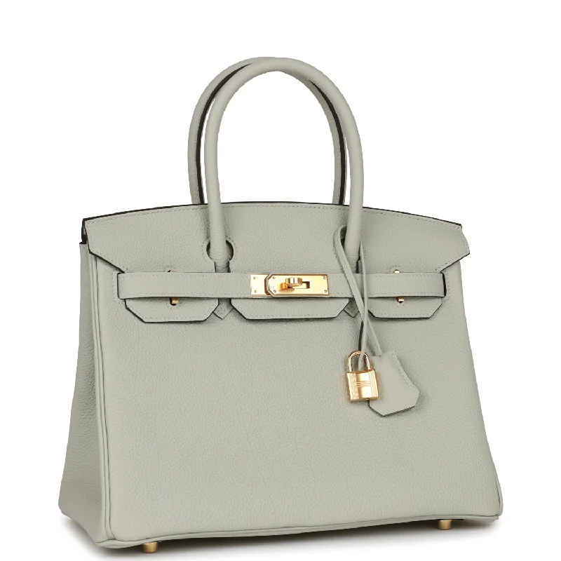 Hermes Birkin 30 Gris Neve Togo Gold Hardware