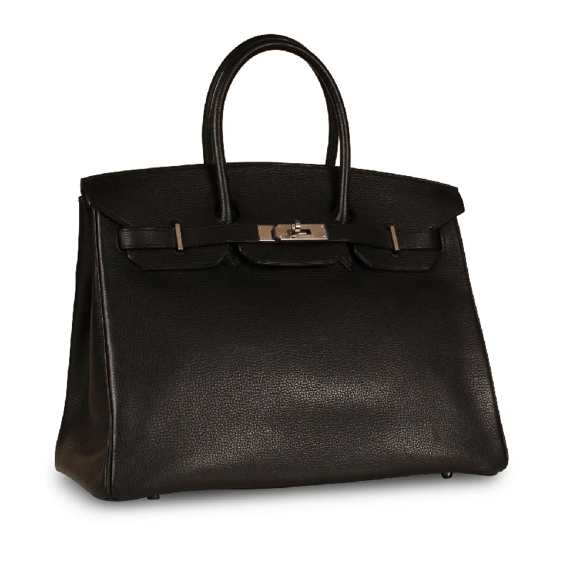 Hermes Birkin 35 - Black Ardennes - PHW