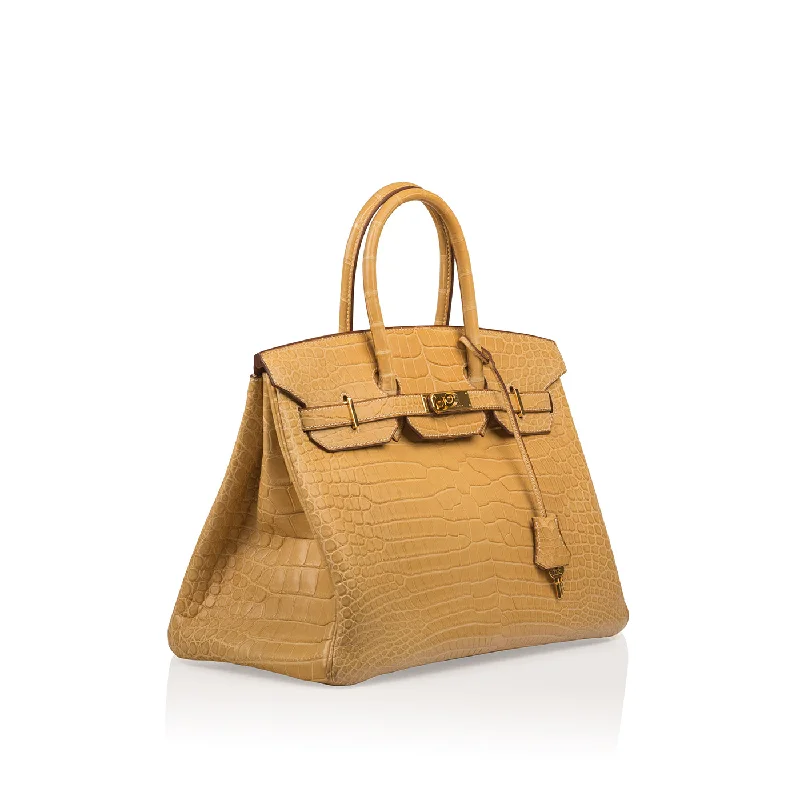 Birkin 35 Hermes - Mais - Matte Porous Crocodile