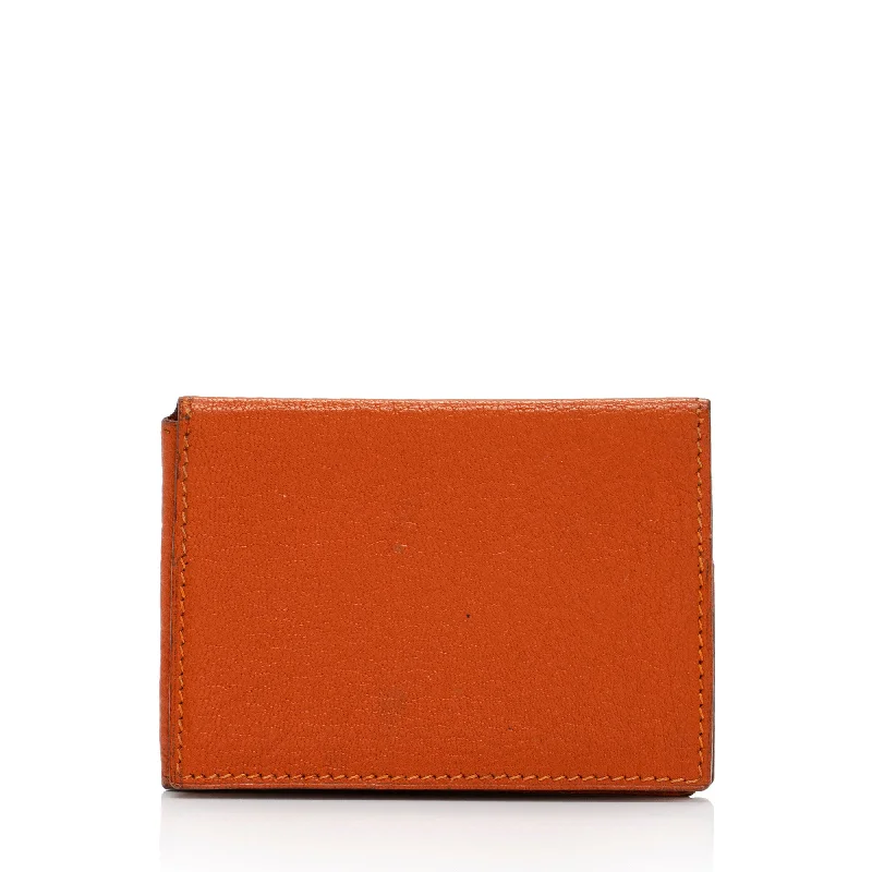 Hermes Vintage Chevre Mysore Guernesey Card Holder (SHF-rURdae)