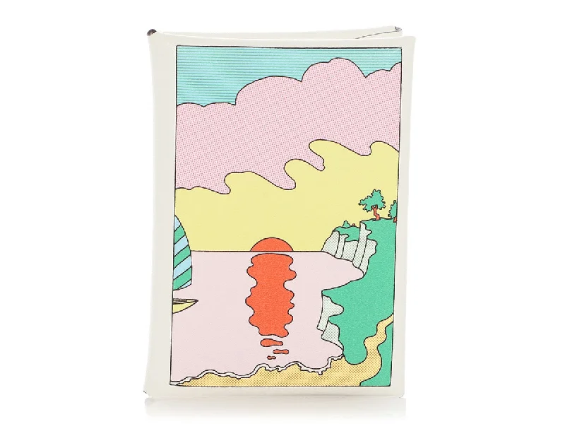 Hermès Multicolored "Le Lever" Swift Duo Calvi Card Holder