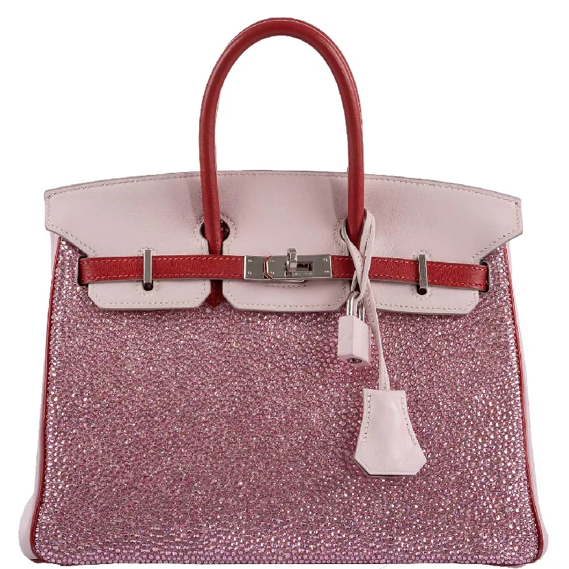 Vintage Hermes Birkin 25 ‘Pink Princess’ HSS Rose Dragee & Rouge Tomate Swift with Palladium Hardware