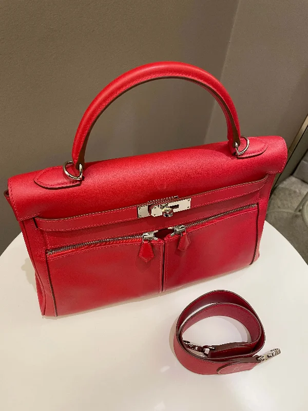 Hermes Kelly Lakis 32 Vermillion Swift