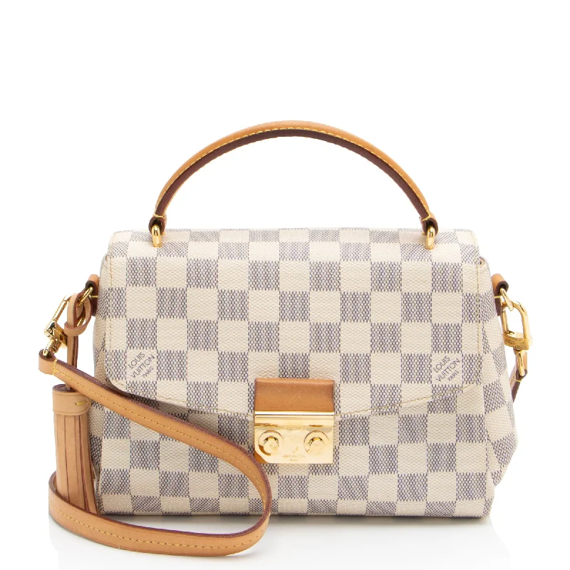 Louis Vuitton Damier Azur Croisette Shoulder Bag (SHF-crwpX0)