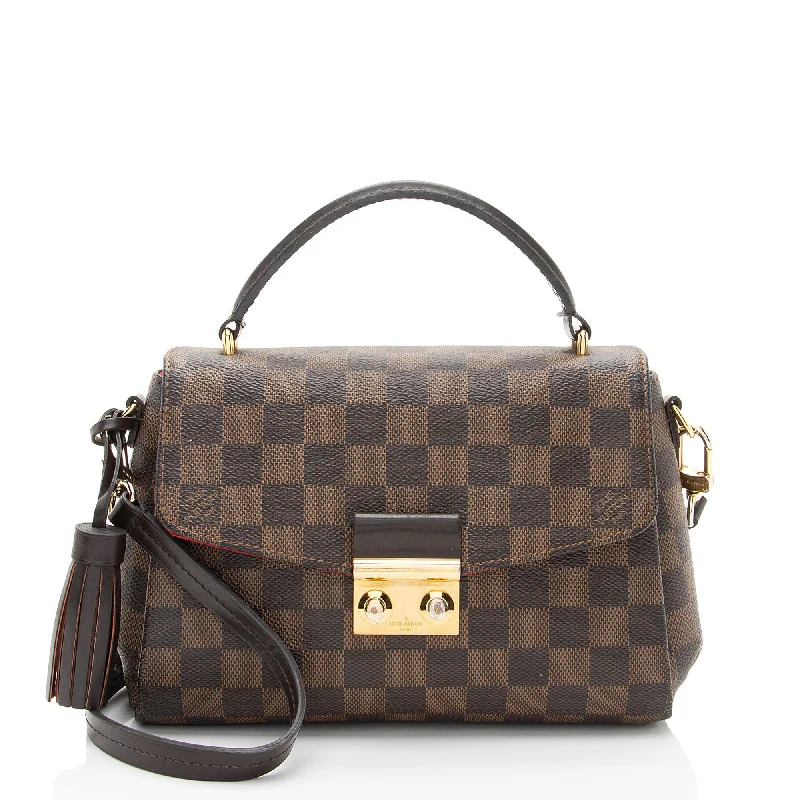 Louis Vuitton Damier Ebene Croisette Shoulder Bag (SHF-ZA5G09)