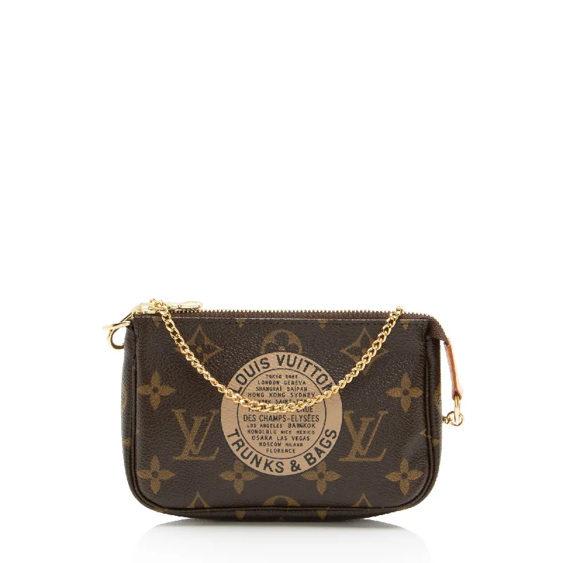 Louis Vuitton Limited Edition Monogram Canvas Trunks & Bags Mini Pochette Accessoires (SHF-ncikKj)