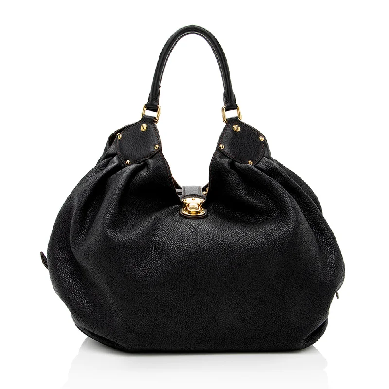 Louis Vuitton Mahina Leather L Hobo (SHF-17664)