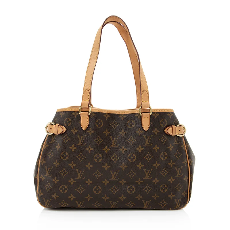 Louis Vuitton Monogram Canvas Batignolles Horizontal Tote (SHF-19338)