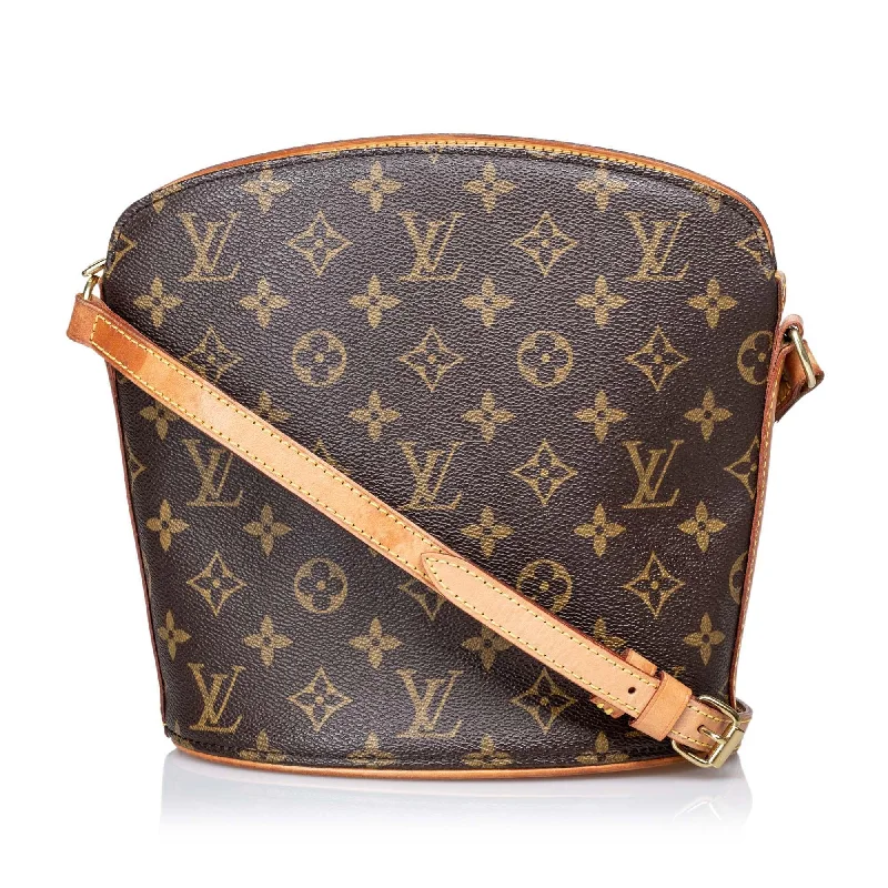 Louis Vuitton Monogram Canvas Drouot Shoulder Bag (SHG-28322)