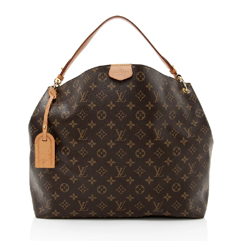 Louis Vuitton Monogram Canvas Graceful MM Hobo (SHF-19917)