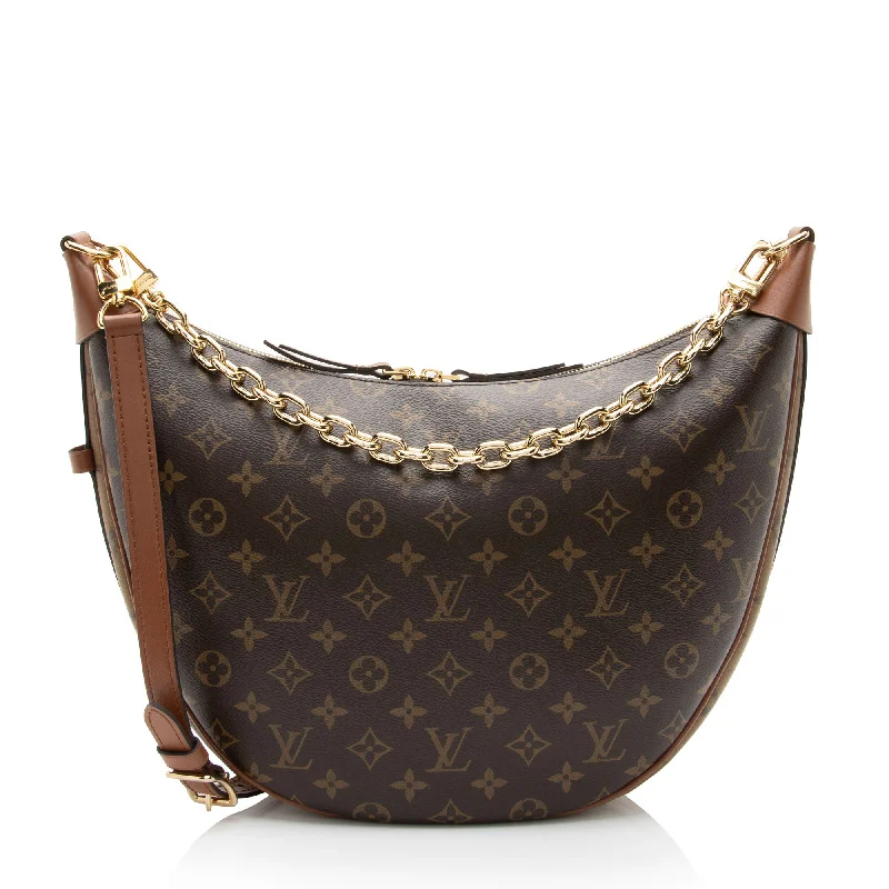 Louis Vuitton Monogram Canvas Loop Hobo (SHF-PKy8bn)