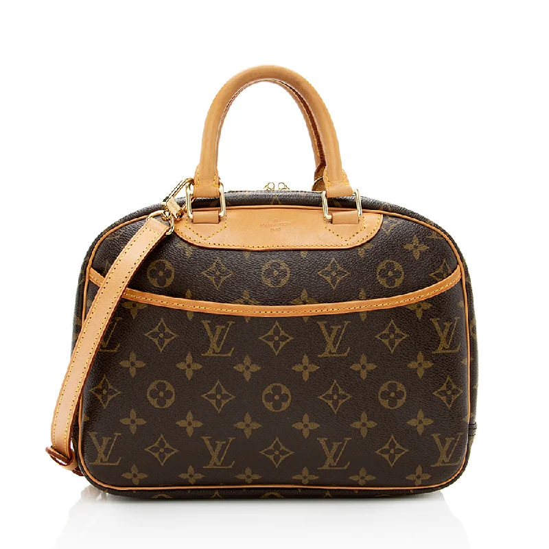 Louis Vuitton Monogram Canvas Trouville Satchel (SHF-18100)