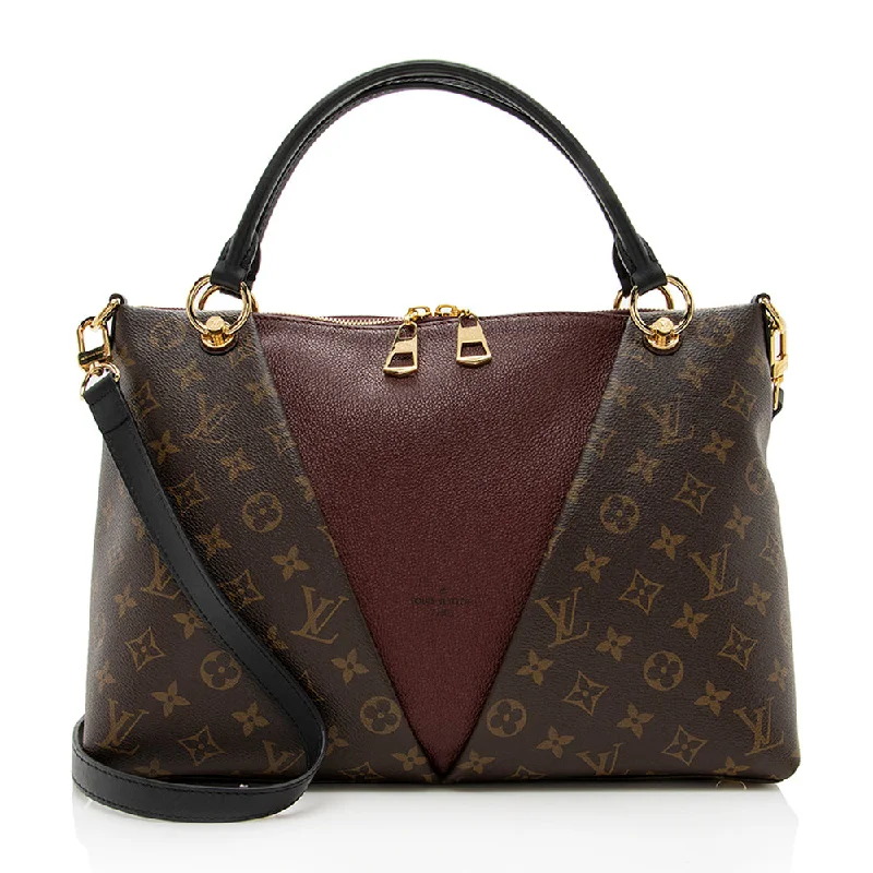 Louis Vuitton Monogram Canvas V Tote MM (SHF-18568)