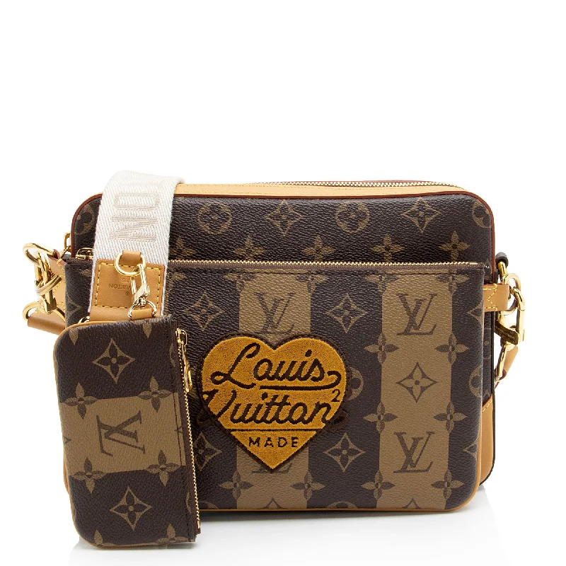 Louis Vuitton x NIGO Reverse Monogram Stripes Trio Messenger (SHF-19TKNn)