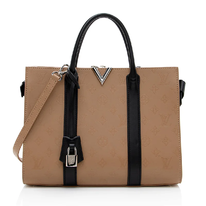 Louis Vuitton Cuir Plume Very MM Tote (SHF-16827)