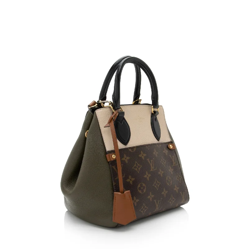 Louis Vuitton Calfskin Monogram Canvas Fold Tote PM (SHF-GYPLPT)