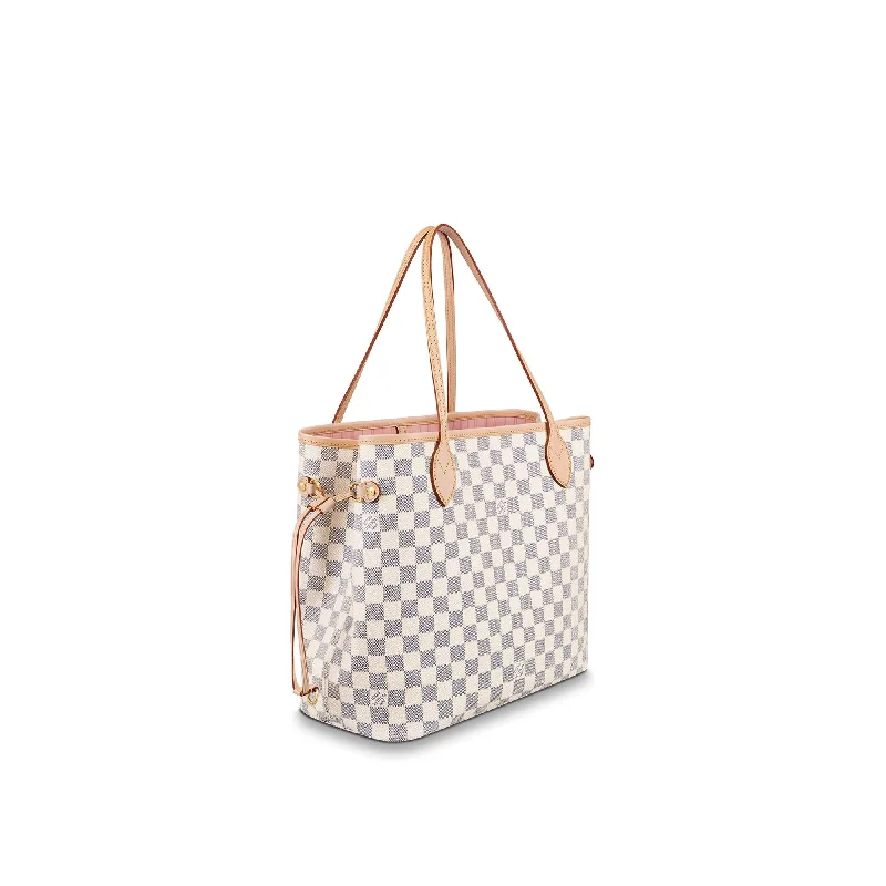 LOUIS VUITTON DAMIER AZUR NEVERFULL MM ROSE BALLERINE